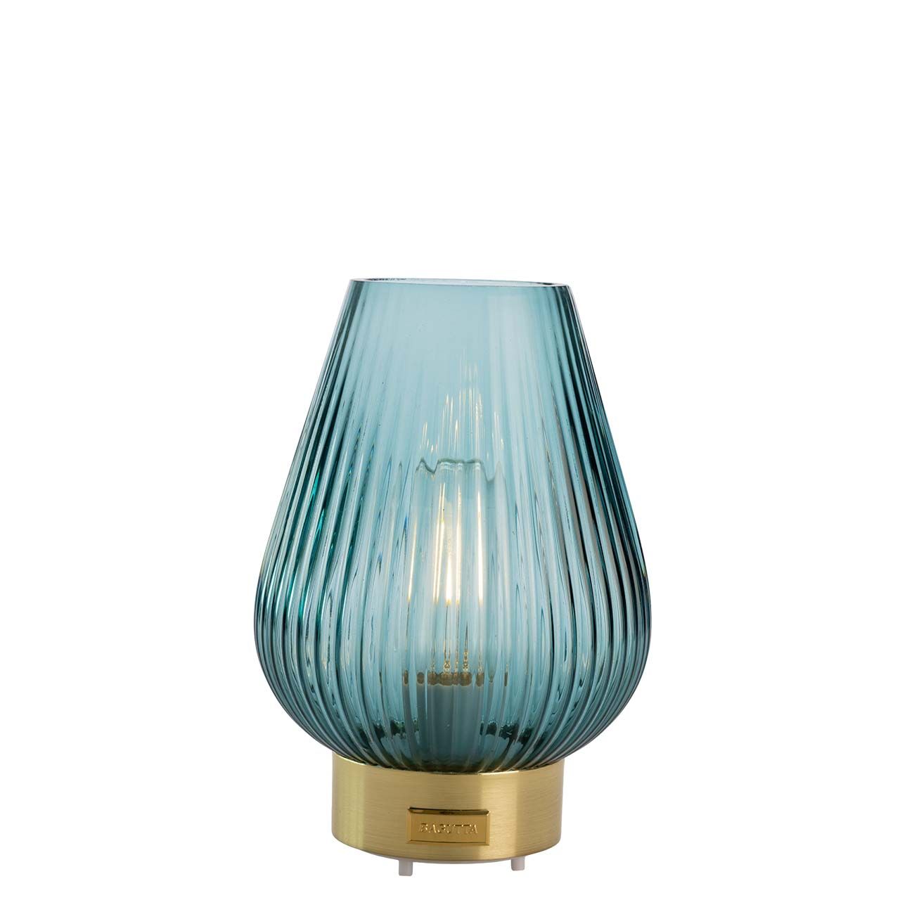 LAMPADA GOCCIA A RICARICA USB H. 22 BLU